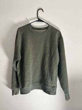 Champion Authentic Athleticwear Olive Green Crewneck Sweatshirt Size M